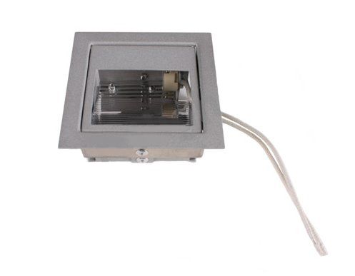 LAG ribbel G4 20W wand inbouwarmatuur zilvergrijs