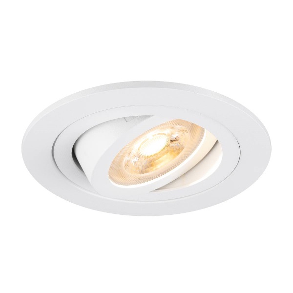 SLV 1007374 New Tria 75 DL inbouwspot rond kantelbaar GU10 10W wit