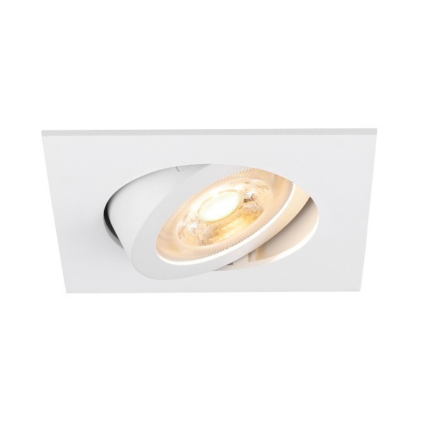 SLV 1007371 New Tria 68 DL inbouwspot vierkant kantelbaar GU10 10W zwart