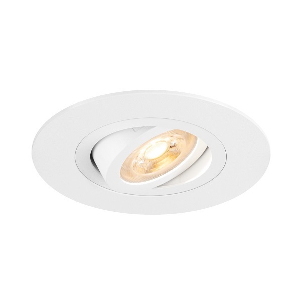 SLV 1007624 New Tria 75 XL DL inbouwspot rond kantelbaar GU10 10W wit