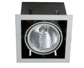 Cardan inbouwarmatuur Asta 1xCDM-T 150W G12 met 38° reflector grijs