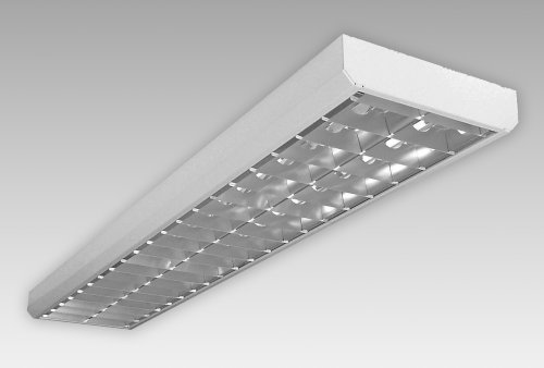 MacBright LLX MAT HF TL-D 2x58W opbouwarmatuur 1560x266mm met elektronisch voorschakelapparaat (EVSA) dubbel parabolische matte reflector