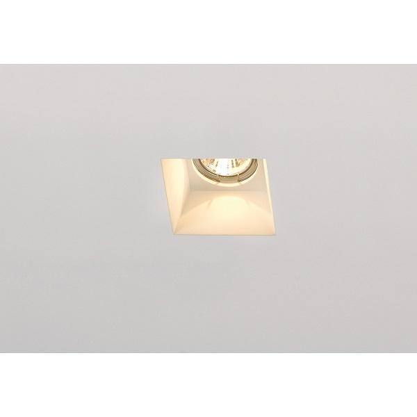 SLV 148071 Downlight Plastra vierkant GU10 max. 35W wit