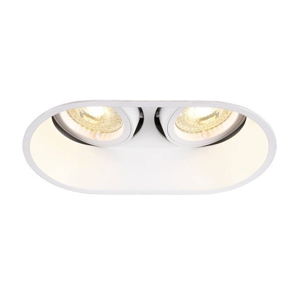SLV 1006122 Horn Double plafond inbouwarmatuur 2xGU10 25W wit