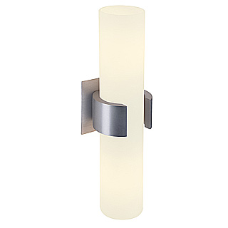 SLV 147529 Dena II E14 2x40W kaars wand opbouwarmatuur alu geborsteld