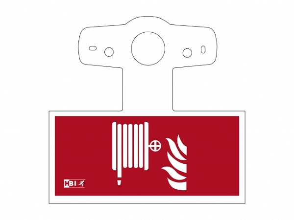 HBI 204PLWE pictogram brandslang voor200 serie Polaris II wandmontage ISO7010