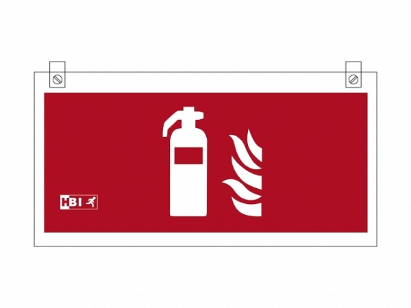 HBI 204PGG pictogram brandblusser voor200 serie Polaris II plafondmontage dubbelzijdig ISO7010