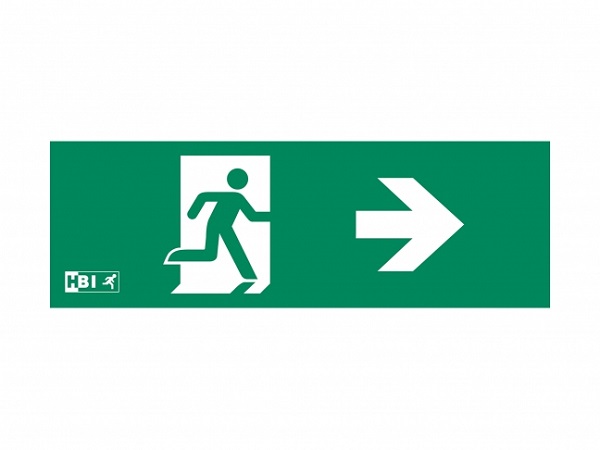 HBI 55A04YS (small) Click-in pictogram voor 550 serie pijl rechts

