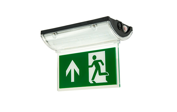 MacBright Kent 4W LED 4000K IP65 nood/continu opbouw zwart