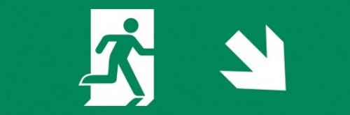 MacBright Ede Tec Tiel pictogram E nooduit rechts omlaag
ISO 7010