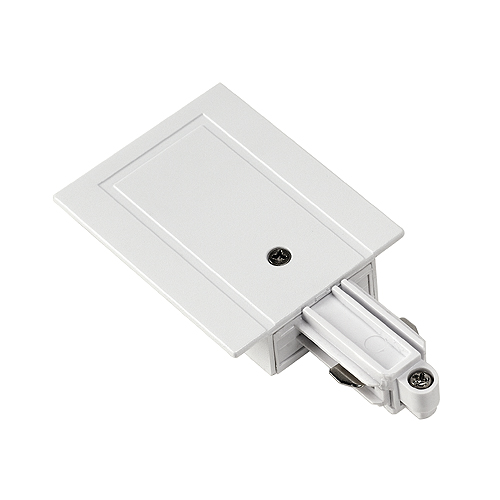 SLV 143241 1 fase inbouw spanningsrail voeding aarde rechts wit