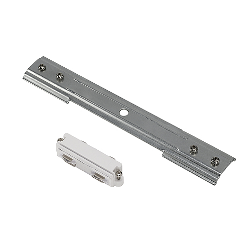 SLV 143271 1 fase inbouw spanningsrail koppelstuk met mechanische versteviging wit