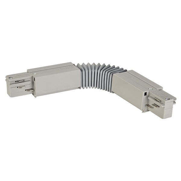 Eutrac 555 1 1211 8 flexibel koppelstuk 3f spanningsrail met voedingsmogelijkheid grijs 30°-330°