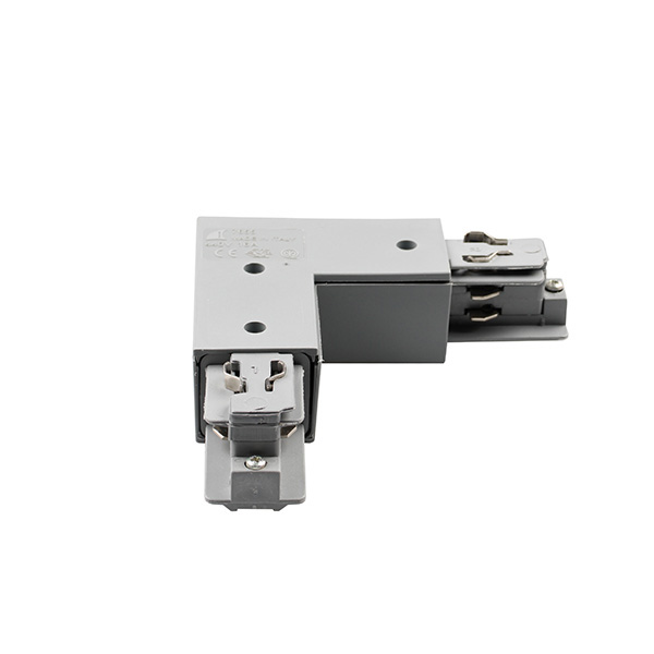 Ivela 7655-11-W20 3f vierkant hoekstuk aarde buiten grijs