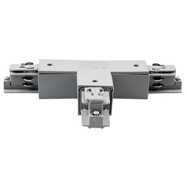 Ivela 7656-10-W20 3f vierkant T stuk aarde buiten rechts grijs