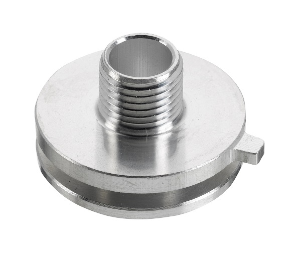 Nordic Global XTSA 57/8-9 nippel draaibaar M10x1 alu 
l=8mm gat 7,4mm