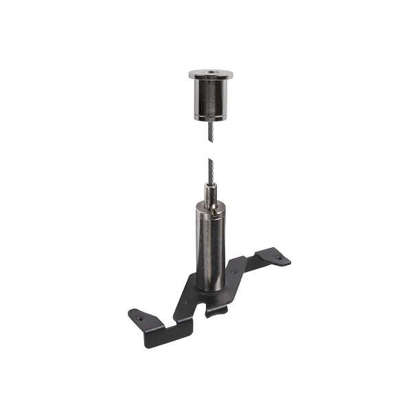 SLV 1006607 48V Track pendelophanging 3m staalkabel zwart