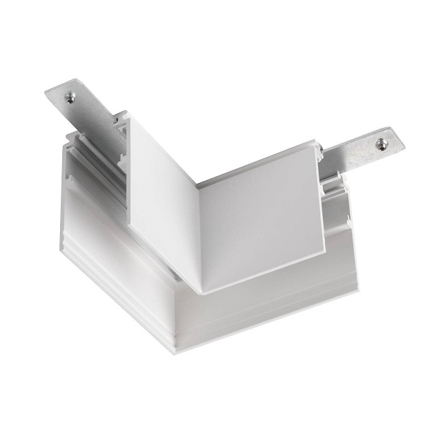 SLV 1006582 48V Track hoekstuk mechanisch opbouw diep links wit