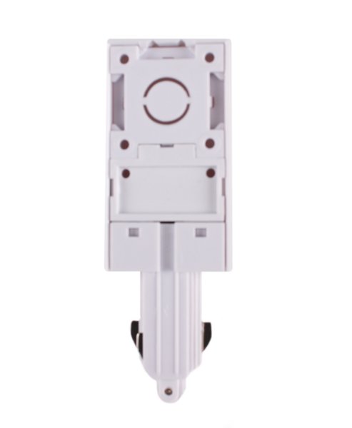 1 fase spanningsrail voedingsstekker aarde links wit