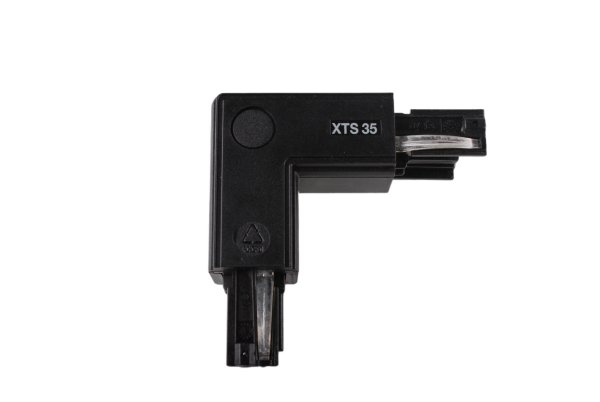 Nordic Global XTS 35-2 3f hoekstuk 90 graden vast aarde binnenzijde zwart