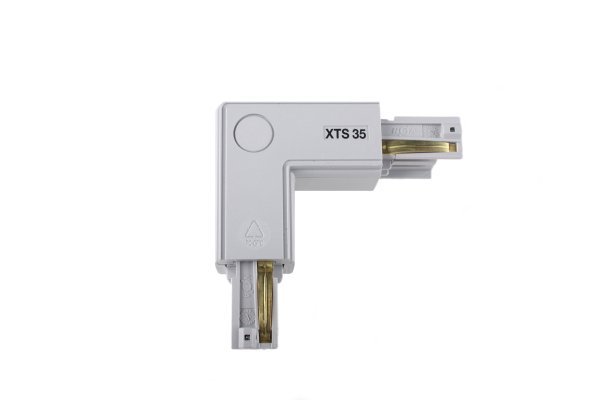 Nordic Global XTS 35-1 3f hoekstuk 90 graden vast aarde binnenzijde grijs