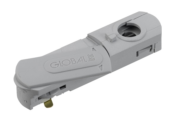 Nordic Global Base GB 66-1 1f railadaptor grijs insnij
met GA57 nippel toepassen