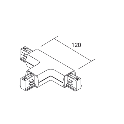 Ivela 7621-11-W20 3f rond T stuk aarde buiten links grijs