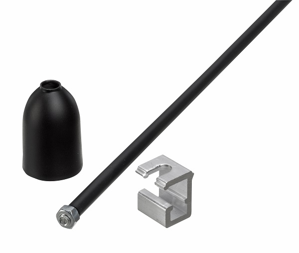 Nordic Global SPR6-2 pendelbuis set M6 inkortbaar 1000mm zwart