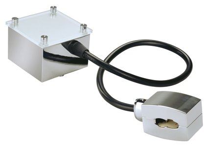 SLV Easytec II voedingsstekker lengte kabel 40cm chroom 185002 309769