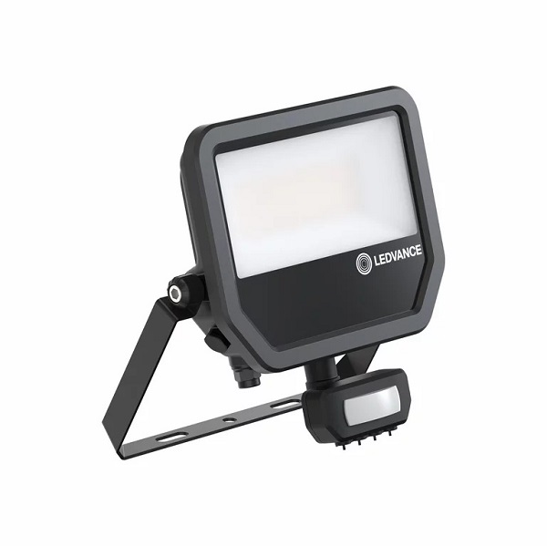 Ledvance Performance Class LED Floodlight 41W 840 4000K met bewegingsmelder en schemerschakelaar zwart IP65