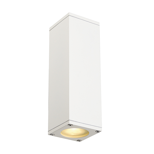 SLV 229531 Theo Up Down Out GU10 ES50 2x35W wand opbouwarmatuur IP44 wit