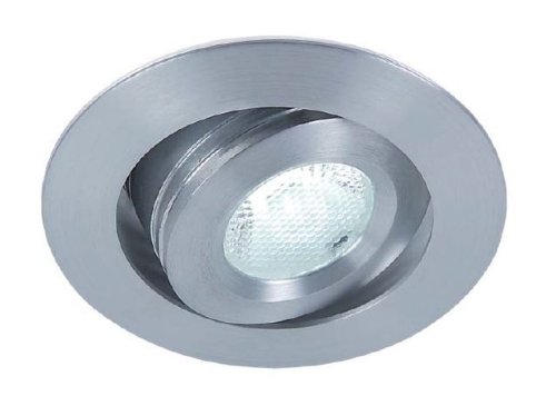 Globo LED kantelbare inbouwspot 2,7W bij 700mA 2,25W bij 500mA 3200K zonder LEDdriver alu met 1,2m snoer en miniplug