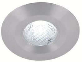 Globo LED vaste inbouwspot 2,7W bij 700mA 2,25W bij 500mA 3200K zonder LEDdriver alu met 1,2m snoer en miniplug