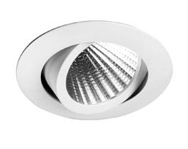 Focus LED inbouwspot kantelbaar, leverbaar in meerdere vermogens, kleurtemperaturen en kleuren.
Compleet met LEDdriver.