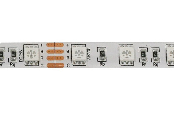 Tronix 127-010 LED strip 72W 24V DC 5m RGB rol in te korten per 100mm met 3M plakstrip IP65
