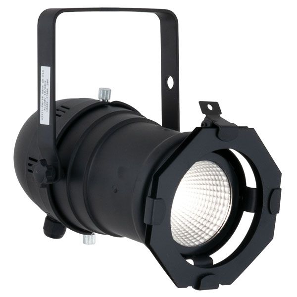 Showtec 43313 PAR30 LED spot 23W 3000K-1800K  930-918 dim to warm 45° zwart snoer 50cm + stekker met filterframe