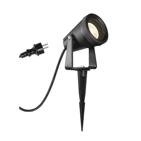 SLV 1004757 Samrina LED opbouwarmatuur met grondpen GU10 7W max. zwart