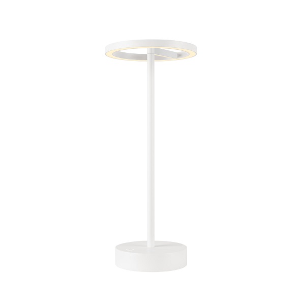SLV 1007357 Vinolina One LED tafellamp 2,5W 827 2700K met accu en laadplaat zonder USB A voeding IP54 wit
