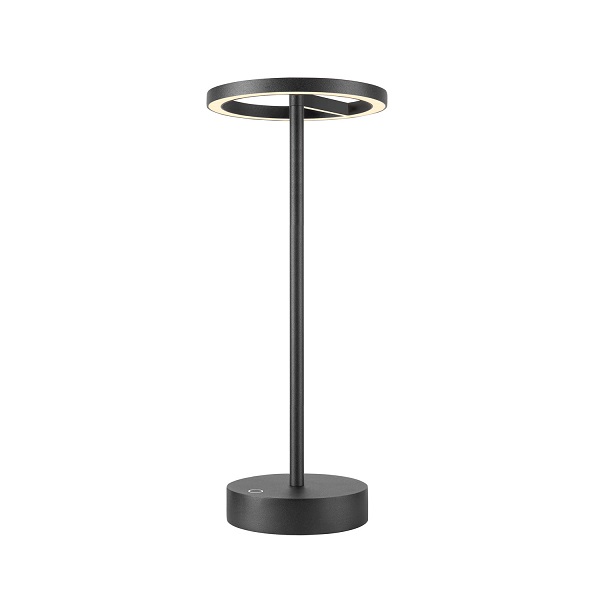 SLV 1007359 Vinolina One LED tafellamp 2,5W 827 2700K met accu en laadplaat zonder USB A voeding IP54 zwart
