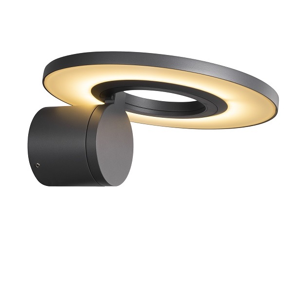 SLV 1007236 I-Ring LED wand opbouwarmatuur 9,2W 830 3000K niet dimbaar IP65 antraciet