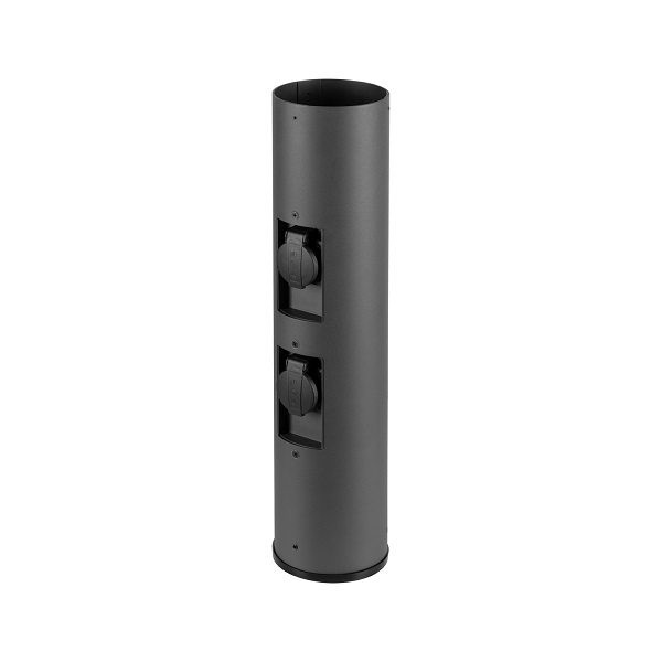 SLV 1008474 M-Pol Pole 60 antraciet met 2 wandcontactdozen