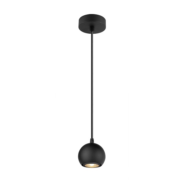 SLV 1008172 Light Eye 90 PD LED pendelarmatuur 1xGU10 51mm 6W zwart