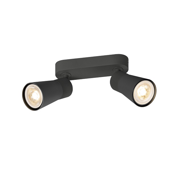 SLV  Puri 2.0 Cone CW Double Long LED wand- en plafondopbouwarmatuur 2xGU10 51mm 6W leverbaar in diverse uitvoeringen