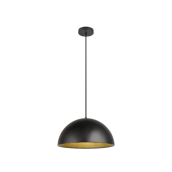 SLV 1008536 Forchini M 40 PD LED pendelarmatuur 1xE27 40W zwart/goud