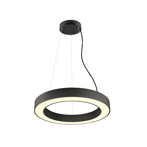SLV 1008591 Medo Ring 60 PD Phase LED pendelarmatuur 27W 930+940 3000K+4000K zwart 110° dimbaar