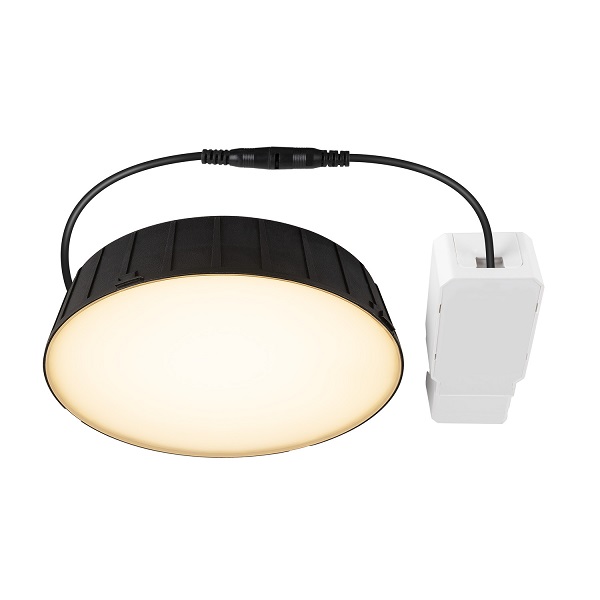 SLV 1007510 Downlight V 200 LED inbouwarmatuur 21W 830+840 3000K+4000K zwart 105° niet dimbaar