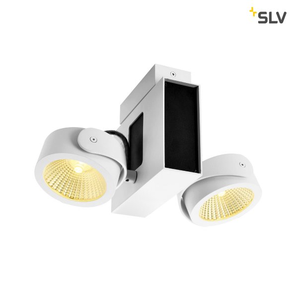 SLV 1001432 Tec Kalu Double wit/zwart 31W LED 3000K 24°