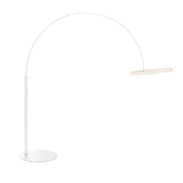 SLV 1006351 One Bow LED staande lamp 22W 2700K+3000K kleur 927+930 instelbaar bij installatie dimbaar 140° wit