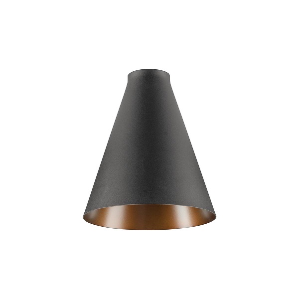 SLV 1010084 Lalu Cone 15 lampenkap E27 Base Mix&Match 170mm zwart/brons
