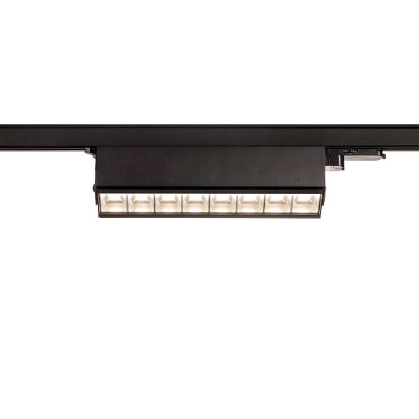 SLV 1004688 Sight Move 3f LED armatuur 26W 4000K kleur 940 zwart 
Railarmatuur met universele 3f railadaptor, geïntegreerde LEDdriver